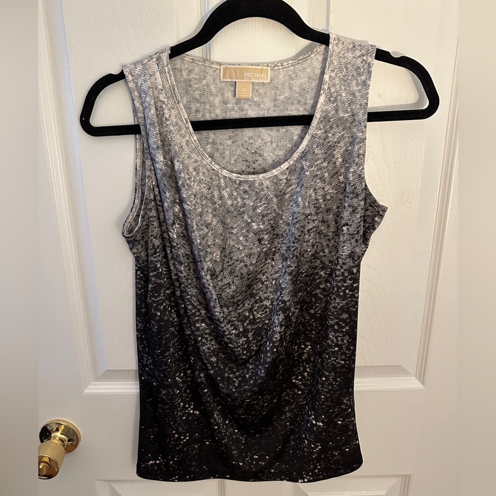 Michael Kors Sequin Illusion Tank Top